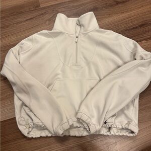 Lululemon softstreme White Quarter-Zip Pullover